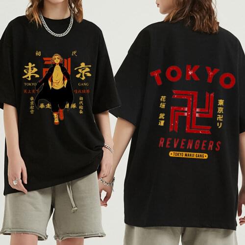 Hot Japan Anime Tokyo Revengers T Shirt Harajuku Summer Short-sleeve Male T-shirt Unisex Summer Cotton Hip Hop Cosplay Tee Tops