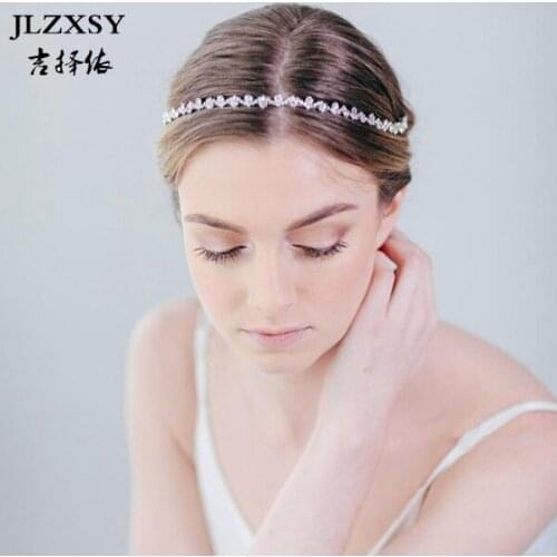 JLZXSY Silver Crystal Headband | Bridal Hairband | Wedding Hair Accessories | Rhinestone Headband | Waistband Belt
