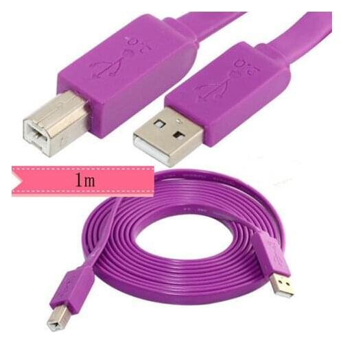 LBSC 3FT Flat Type USB 2.0 A Male to B Male Printer Cable