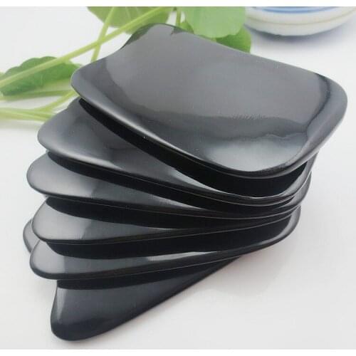 Chinese Traditional GuaSha Board Acupuncture Massage 100% Thicken Buffalo Horn/Scrapping/gua sha therapy Stone Needle
