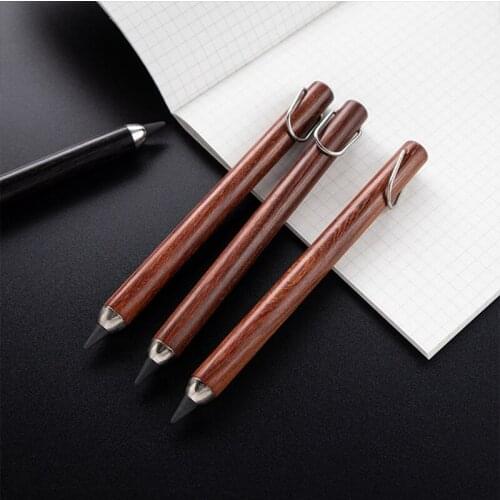 Creative Eternal Pencil Without Ink For Long-lasting Writing Wooden Signature Pen