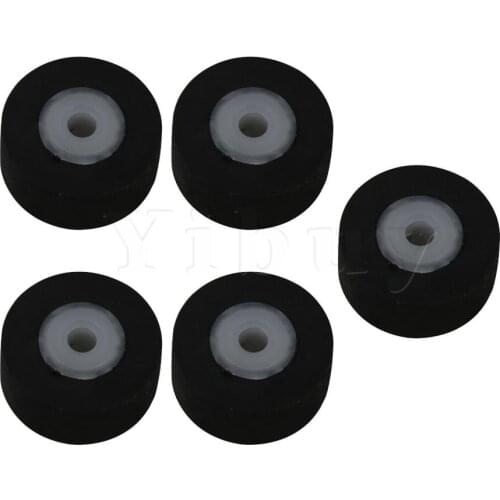 Yibuy 5pcs 11.5x5x2mm Pulley Car Audio Pressure Belt Wheel Tape Recorder Balck