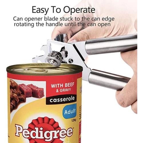 Multifunctional Beer Bottel Grip Can Opener Professional Manual Can Opener Stainless Steel Tin Can Opener Kitchen Tool 25