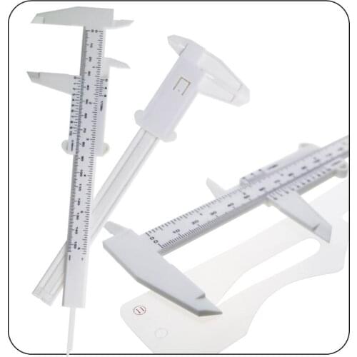Reusable Eyebrow Vernier Caliper Guide Ruler Double Scale Sliding Gauge Tattoo Permanent Makeup Eyebrow Microblading Measurement