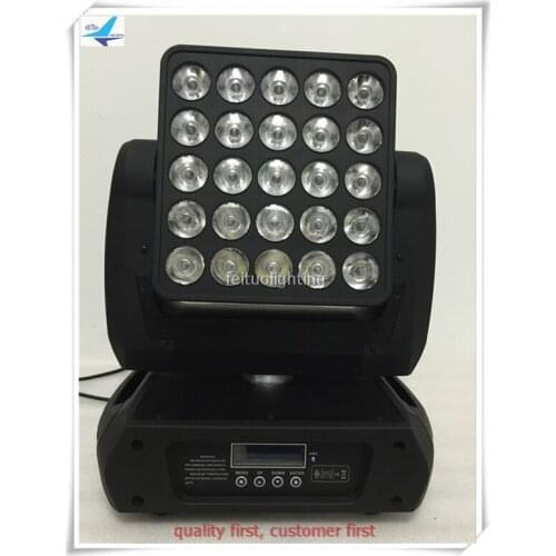 4xlot Dj lighting equipment 25x12w rgbw 4in1 cree led matrix light lyre led dmx lighting china