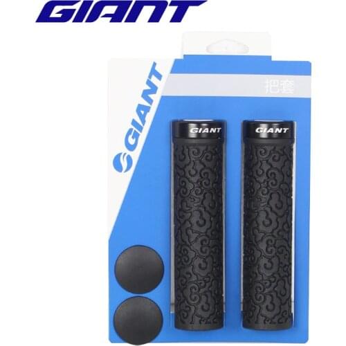 Original GIANT GBT-8 MTB Bike Handle Grip Mountain Handlebar Bicycle Ultralight GEL Rubber Non-slip Grips Bicycle Parts