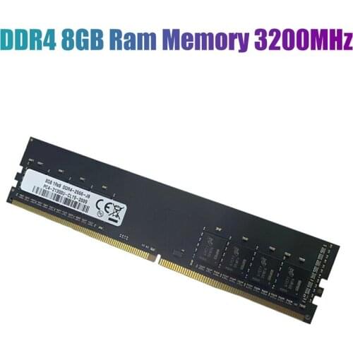 DDR4 8GB Ram Memory 3200MHz PC4-25600 284 Pin DIMM Support Dual Channel for AMD Desktop Memoria