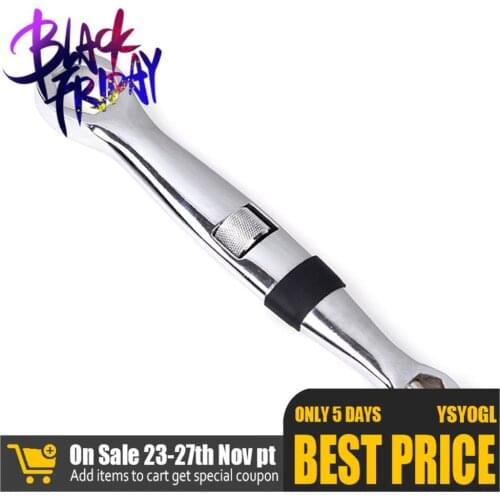 Adjustable Spanner Handle roller Box End Wrench Double End Ring Spanner 4-19mm Universial Car Repair Spanner Disassembly Tools