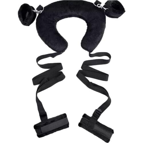 Adjustable Cotton Leg Stretching Belt Bound Ratchet Tie Down Alternative Female Handcuffs Foot Cuffs Adult Couples Flirting Toys