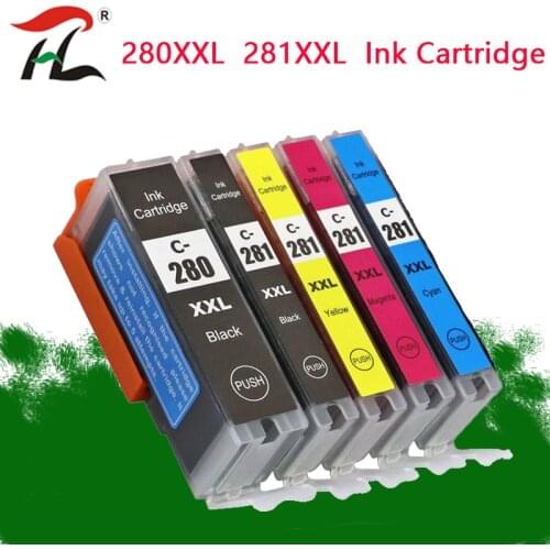 Compatible Ink Cartridge PGI280 PGI-280 CLI-281 Replacement for Canon PIXMA TR7520 TR8520 TS6120 TS8120 TS9120 TS6220 TS8220