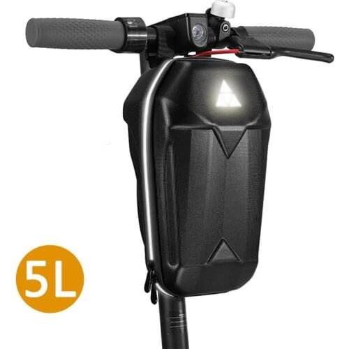 Electric Scooter Storage Bag for Xiaomi M365 ES1 ES2 ES3 ES4 EVA Hard Shell 5L Capacity Front Storage Bag Skateboard Hanging Bag