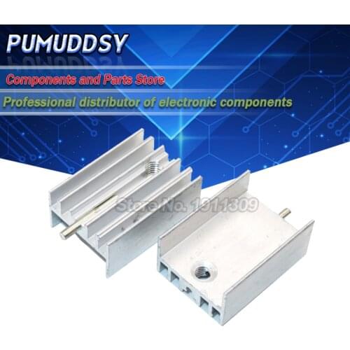 5PCS Aluminium Heatsink Radiator U type TO-220 Transistors15*10*20mm TO220 Triode Heat Sink