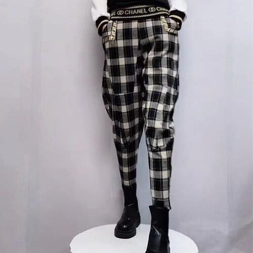 HOT Spring Summer Womens pants Korean version Haren pants Knickerbockers High waist Show thin Loose Casual All-match Fashion