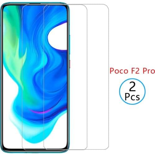 Case for xiaomi poco f2 pro cover tempered glass screen protector on ksiomi xiao mi f 2 2f f2pro protective phone coque bag 6.67