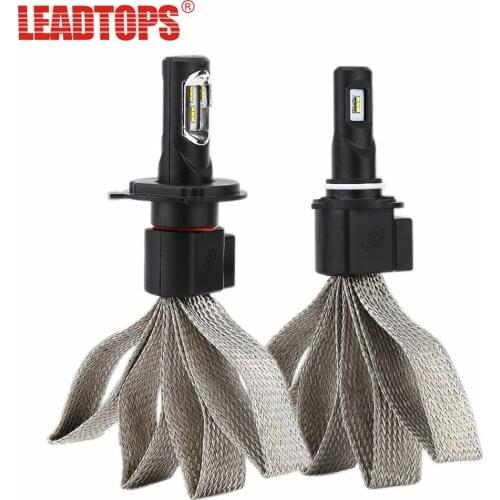LEADTOPS Bright Car Headlight Bulbs H1 H4 H7 LED H8 H9 H11 H3 9007 9005 9006 Automobile Front Headlamp led Lamps for Auto BulbDF
