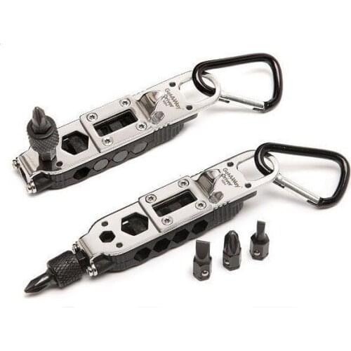 Multifunctional Tool EDC Compact Mini Portable Stainless Steel Screwdriver Outdoor Camping Wilderness Survival Tools Key Chains