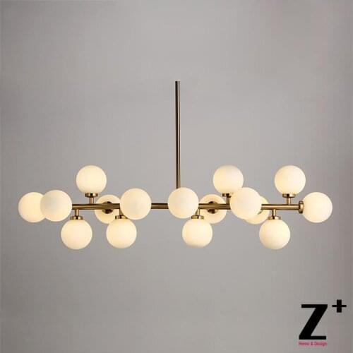 Customized lights Modern 16 G4 Bulbs Chandelier lamp Suspension Ball Sphere coffee bar glass free shipping