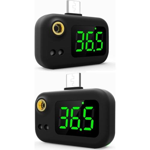 New Mobile Phone USB Smart Thermometer Non-contact Infrared Thermometer Electronic Thermometer LCD Display For IPhone/Android