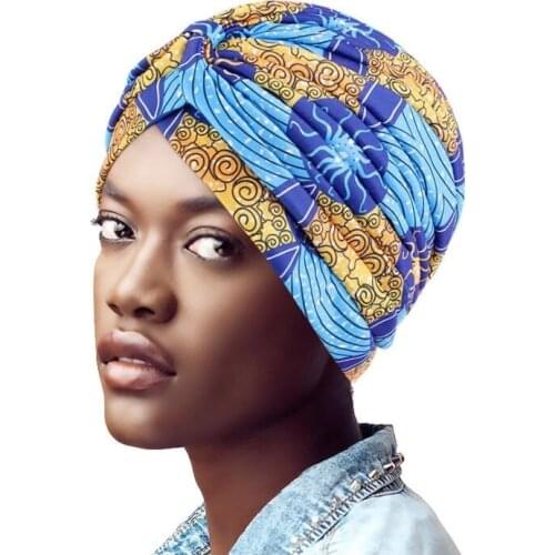 New Women Soft Floral Print Women Turban Fashion Muslim Hijab Hat Indian Cap Headwrap Chemo Cap Head Wrap Lady Hair Accessories