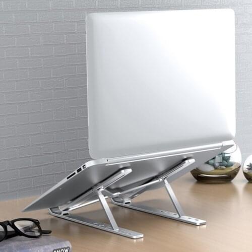Laptop Stand 6-Level Adjustment Aluminum Notebook PC Computer Riser Portable Folding Tablet Stand Holder For Notebook MacBook