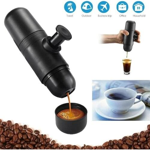 Portable Manual Coffee Maker Machine Kitchen Gadgets Outdoor Travel Espresso Machine Coffee Pot Push Coffee Cup Household Tools