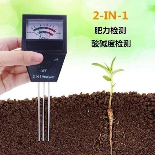 Soil Tester Agricultural Nitrogen, Phosphorus and Potassium Fertility Tester Digital Display Nutrient Salinity Ec Meter Soil PH