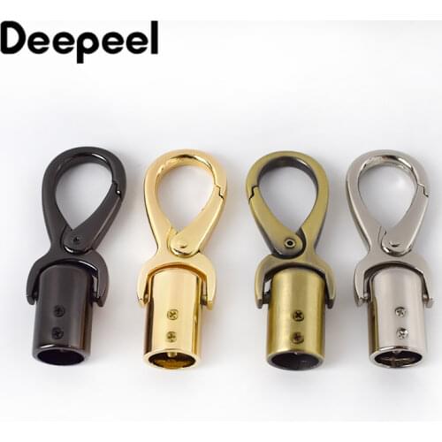 2/4/10pcs Deepeel Bag Metal Buckles Tassel Cords Stopper Clasp Handbag Strap Belt Hanging Hook Buckle DIY Hardware Accessories
