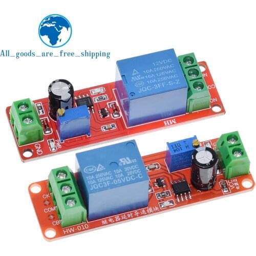 NE555 Timer Switch Adjustable Module Time delay relay Module DC 5V / 12V Delay Connect / Disconnect relay shield for arduino