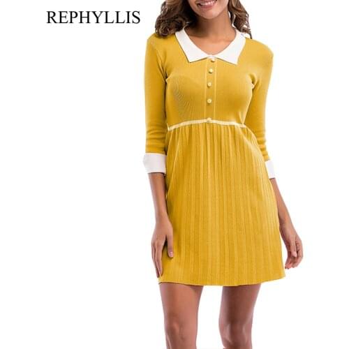 REPHYLLIS Fashionable Knitted Dresses