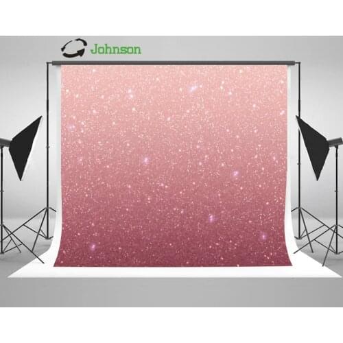 Rose Gold Sparkly Sequins Pink Background polyester or Vinyl cloth High quality Computer print wall backdrops