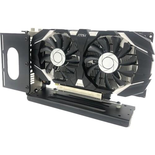 For Chassis Graphics Card Aluminum Bracket Extension Cable Vertical Side Upright ATX Built-in Steering PCIE Adapter Cable Fixed