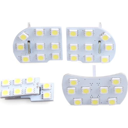 4PCS For Chevrolet Cruze light Visor Dome Cargo Room LED Interior lights lamp Bulbs reading lamp