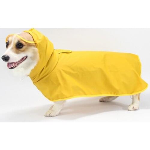 Waterproof Pet Cat Dog Raincoat With Hood Clothes Puppy Durable Rain Coat Hooded Outdoor Rain Jacket For Dog Pet Accessories
