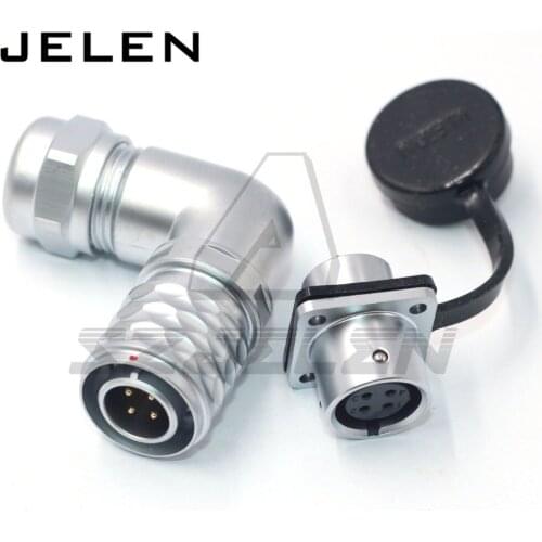 WEIPU SF1214P/SF1312S waterproof connector 4pin Precision metal round connector, industrial cable plug and socket ip67