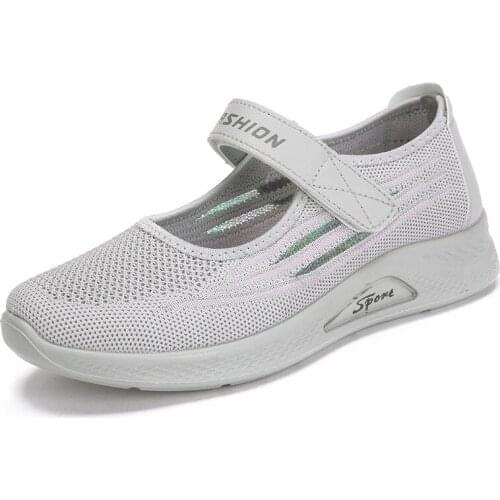 2021 NEW Women High Quality Shoes Flats Fashion Casual Ladies Shoes Woman Lace-Up Mesh Breathable Female Sneakers Zapatillas