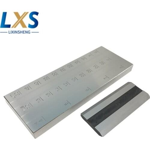 0-50um PUSHEN Stainless Steel Double Groove Paint Fineness Gauge