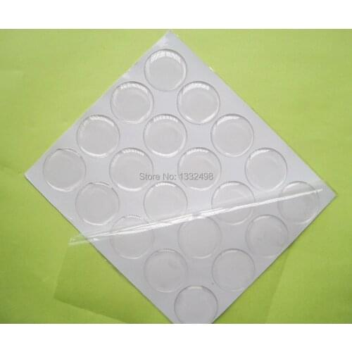 1000pcs/lot 1" clear epoxy adhesive Round stickers 3D DOME CIRCLE clear epoxy sticker for DIY Bottle cap Resin Dots stickers