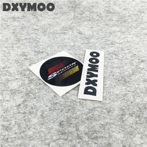 2PCS Moto GP GK5 JDM Car Stickers Auto Window Motorcycle Helmet Vinyl Decals for Sports SPOON 5cm