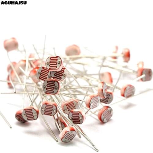 20pcs 5516 5537 5528 5549 5539 light dependent resistor photoresistor resistor photosensitive resistance