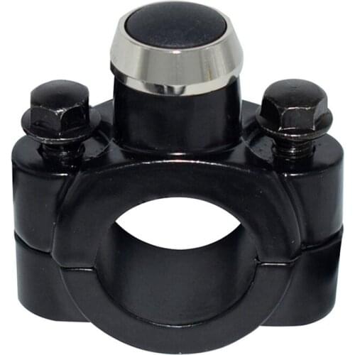 7/8" Motorcycle Switch Button Handlebar Mounting Electric Start Horn Switch With Wiring Harness Black Button