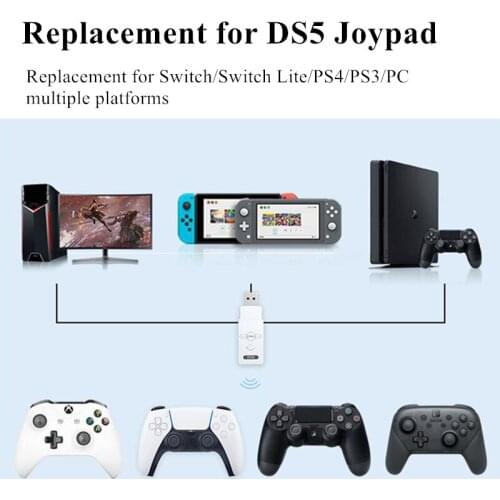 COOVElite Coov DS50 Wireless Bluetooth Handle Converter Adapter For Sony Playstation PS4 Xbox One PS5 DS5 Nintend Switch Pro Pc