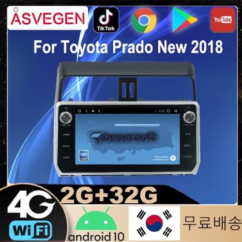 Asvegen 10 inch 2din Android 7.1 HD Otca Core Car Navigation Stereo Multimedia Player Auto GPS Radio For Toyota Prado New 2018