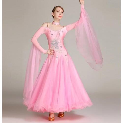 Free shipping Ballroom Dance Competition Dresses Women/Ballroom Dresses/Ballroom Waltz Dresses/Ballroom Dancing S7019