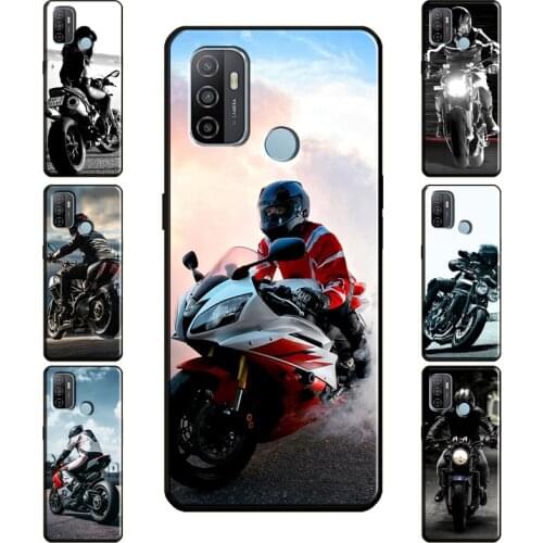 Motorcycle Motorbike Case For OPPO Find X3 Pro F5 F7 A52 A72 A15 A83 A91 A3S A5S A5 A9 A31 A53 2020 Back Cover
