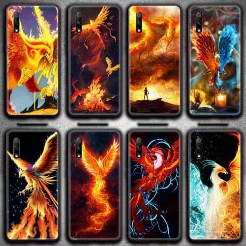 The rising Fire Phoenix bird Art Phone Case For Huawei Nova 6se 7 7pro 7se honor 7A 8A 7C 9C Play