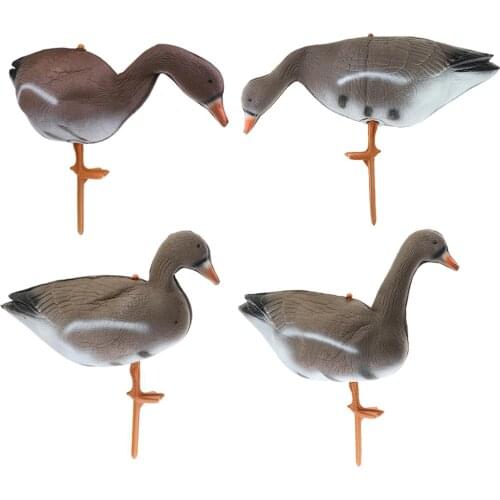 4x Goose Hunting Decoy Full-Body Scarer Bird Shooting Decoys Repeller Decor