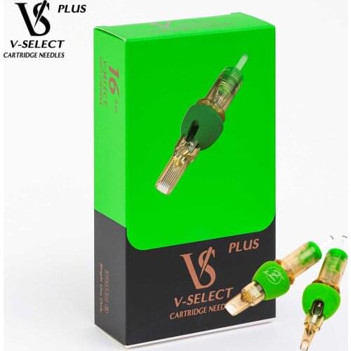 EZ V System Tattoo Cartridge Needle Plus Magnum for Rotary Tattoo Machines & Grips Finger Comfort Less Vibrations 16 Pcs/Box