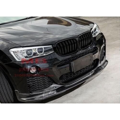 F25 F26 X3 LCI facelift X4 ABS bumper grille Replacement Tri-color gloss matt black Double fin Slat 2014-2018