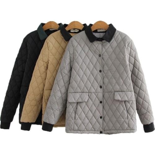 Cotton Jackets Female Outerwear Winter Coats for Women Plus Size 3Xl 4Xl Full Sleeve Filling Casual Short Parka Overcoat