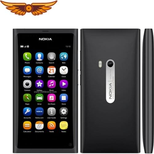 N9 Original Unlocked Nokia N9 8MP 16GB ROM 1GB RAM GPS 3G Bluetooth WIFI Cellphones Free Shipping
